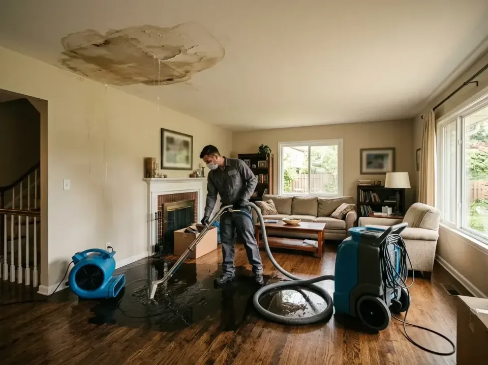 attic-pipe-burst-ceiling-drip-008 — frequently asked questions, Water Damage Restoration & Carpet Care in Norwood, PA